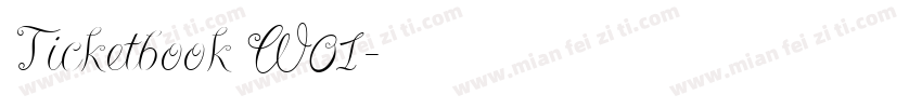 Ticketbook W01字体转换
